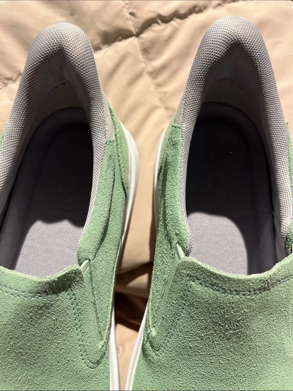 Rockport Men's Slip-On Suede Loafers in Sage Green size 10 1/2 New without Box